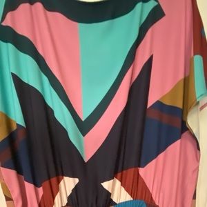 Eloquii Geometric Print MIDI Dress Sz 22